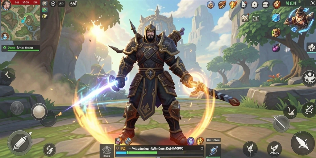 Gameplay menarik dalam dunia MMORPG yang luas dan dinamis.