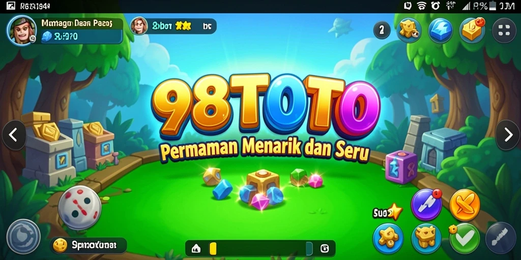 Tampilan gameplay seru dari game Puzzle 98TOTO yang menguji keterampilan otak.
