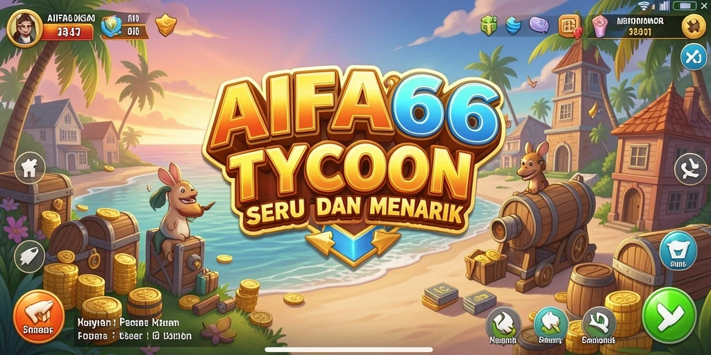 Screenshot gameplay Tycoon AIFA66 yang menarik dan strategis.