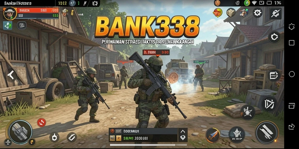 Screenshot gameplay BANK338 menampilkan aksi strategi yang mendebarkan.