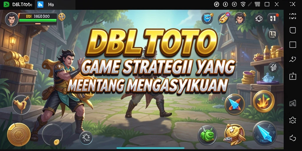 Screenshot utama DBLTOTO menampilkan gameplay SLG yang seru.