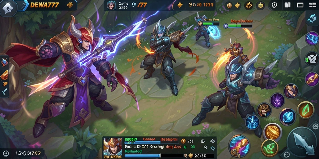Screenshot gameplay DEWA777 yang menampilkan aksi seru di arena.