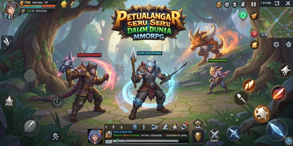 Tampilan gameplay seru dari FO8 dalam dunia MMORPG.