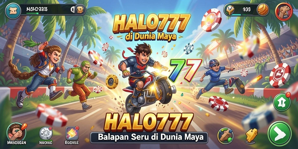 Tampilan gameplay Racing yang menegangkan di HALO777.