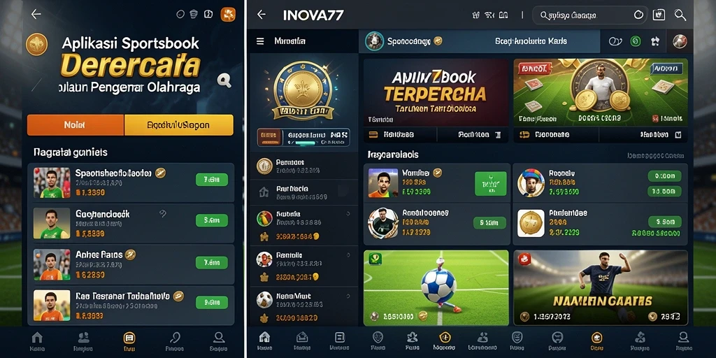 Tampilan gameplay menarik dari aplikasi Sportsbook INOVA77.