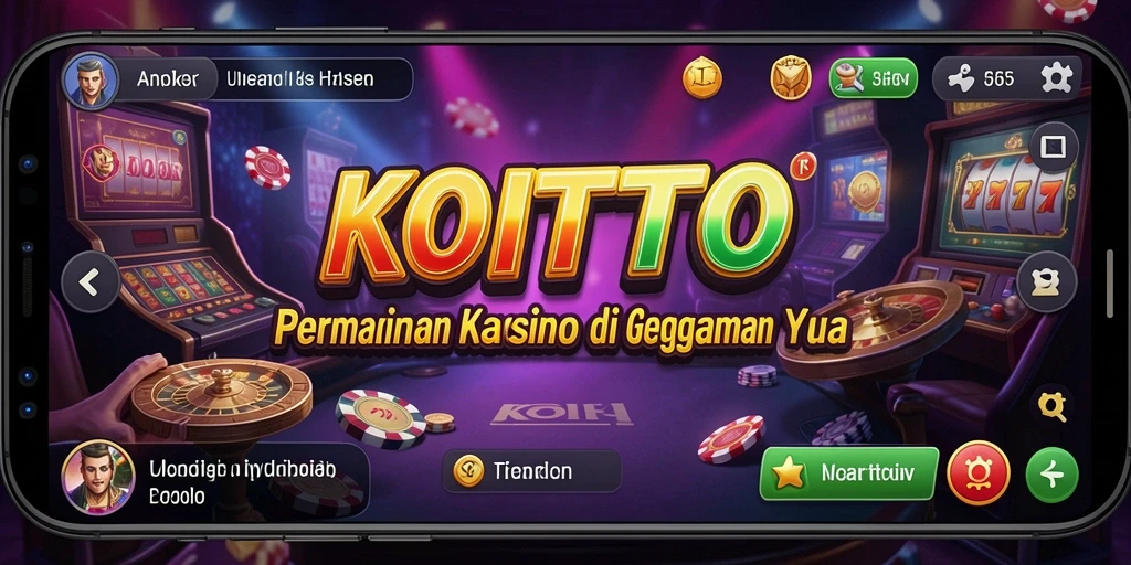 Tampilan permainan kasino yang menarik dan penuh warna di KOITOTO.