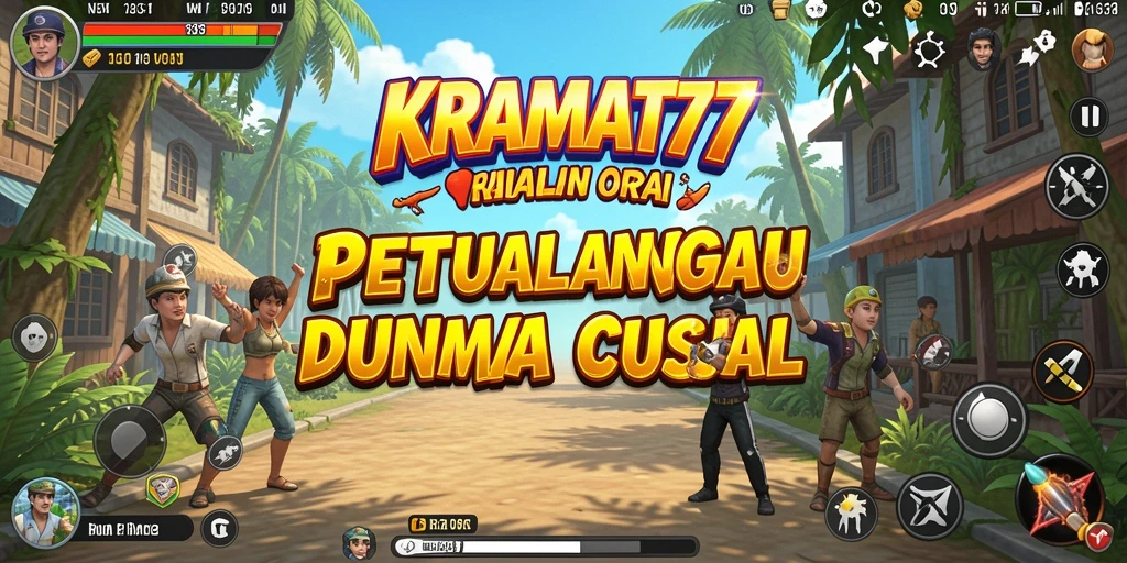 Tampilan vivid gameplay KRAMAT77 yang menarik dan penuh warna.