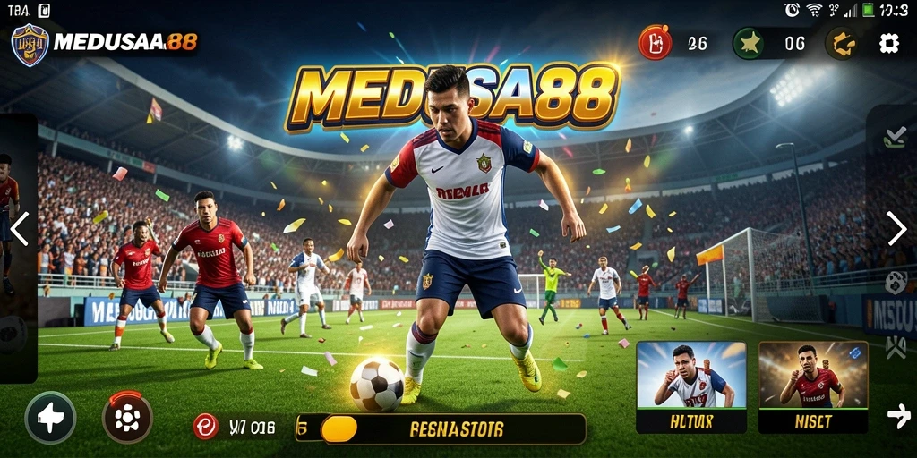 Tampilan gameplay seru MEDUSA88 dengan berbagai cabang olahraga.
