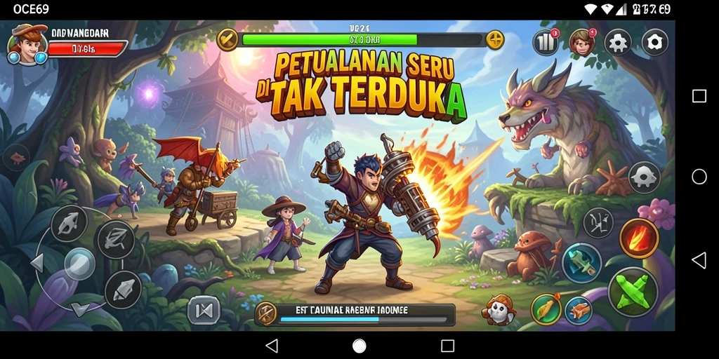 Tampilan gameplay OCE69 yang seru dan penuh petualangan.