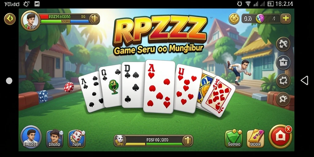 Tampilan gameplay RPZZZ yang seru dan penuh warna.