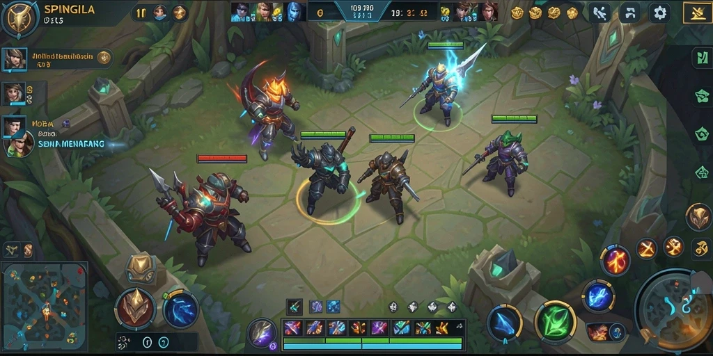 Tampilan gameplay SPINGILA yang mendebarkan dan dinamis.